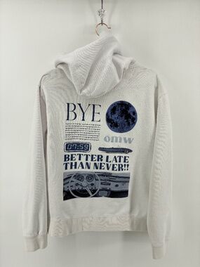 Harlow White Pullover Hoodie Sweater